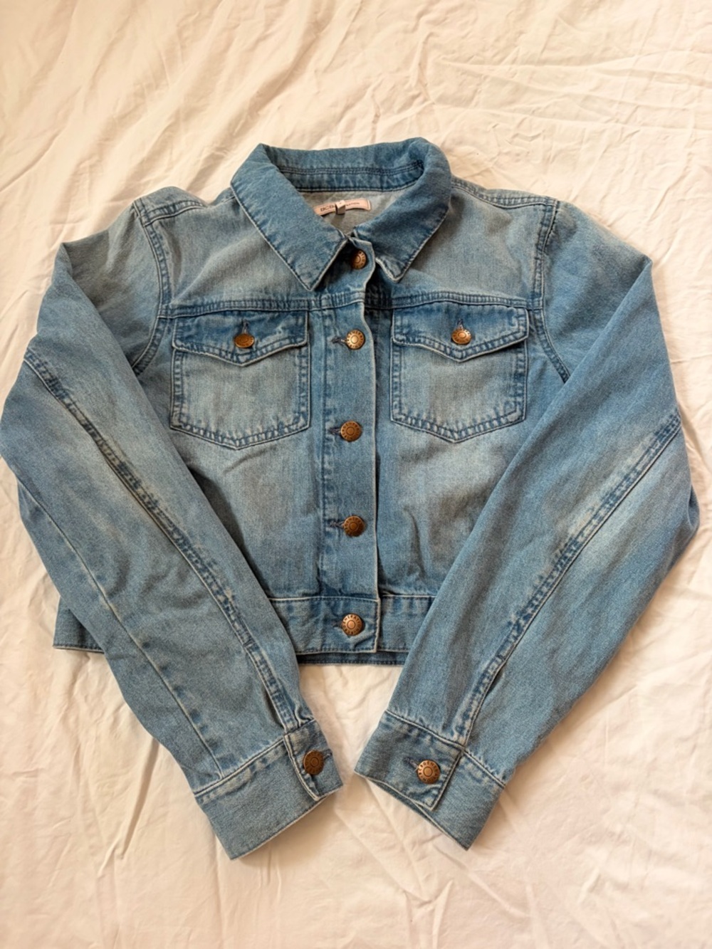 BCBGeneration Cropped Denim Jacket